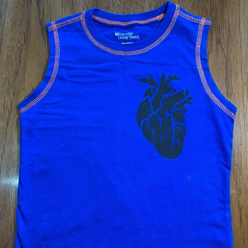 Anatomical heart tank top, 5T